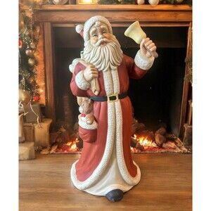 Vtg Santa Claus Figurine Plays Music ‘Jingle Bells Foresight Products Malaysia